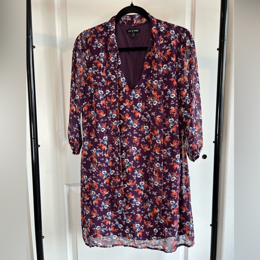 As You Wish Floral V-Neck Dress